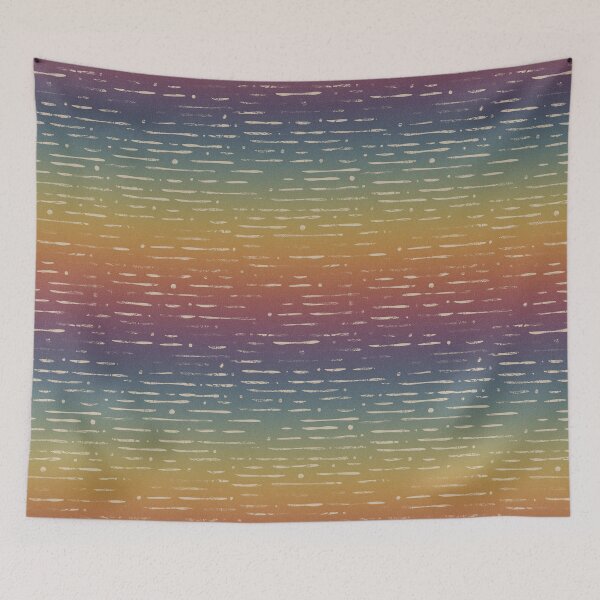 Item preview, Dot-Dash Distressed Pattern - Rainbow Sunset + Dove designed and sold by Irene Estelle.