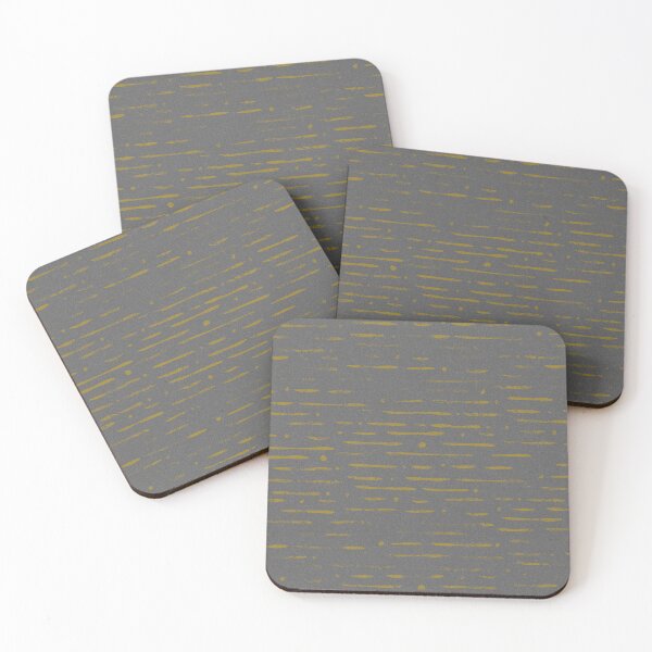 Item preview, Dot-Dash Distressed Pattern - Slate + Ochre designed and sold by Irene Estelle.