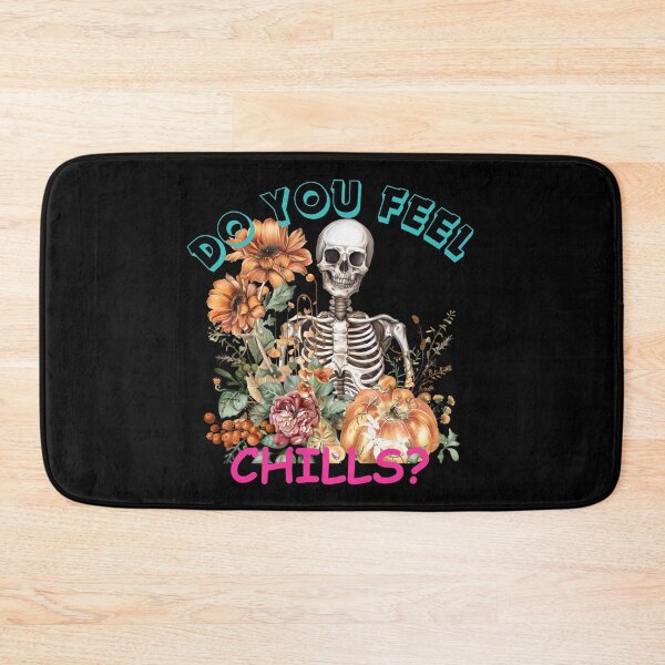 Item preview, Do You Feel the chills? Funny Skelet Gifts for Floral Helloween Lovers designed and sold by Printek.