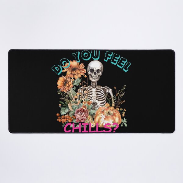 Item preview, Do You Feel the chills? Funny Skelet Gifts for Floral Helloween Lovers designed and sold by Printek.