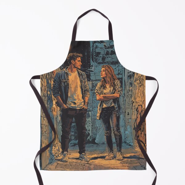 Item preview, Urban Grit: Defiant Duo in the Alleyway designed and sold by oanaunciuleanu.