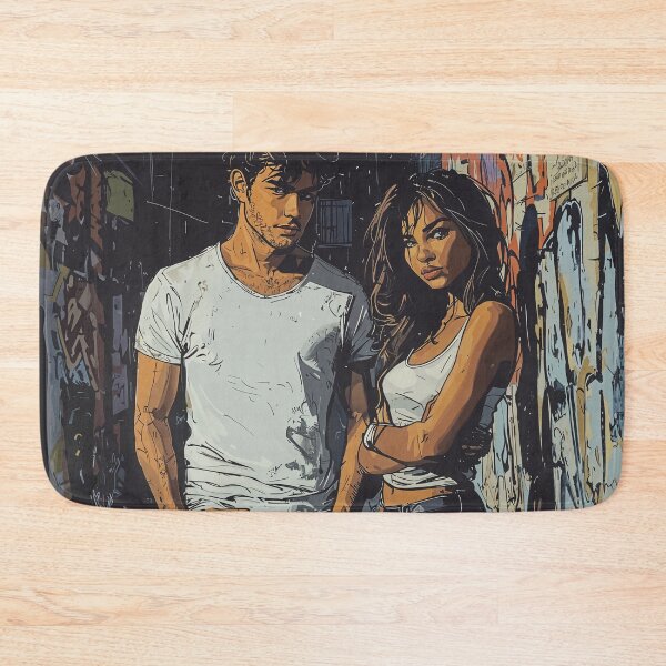 Item preview, Urban Grit: Defiant Duo in the Alleyway designed and sold by oanaunciuleanu.