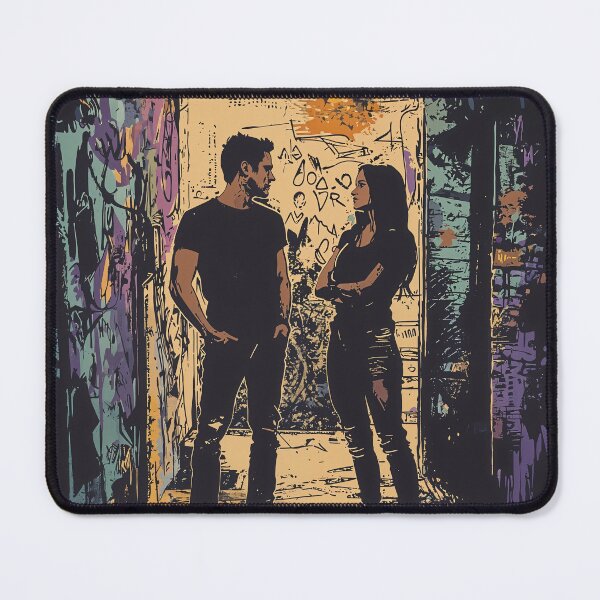 Item preview, Urban Grit: Defiant Duo in the Alleyway designed and sold by oanaunciuleanu.