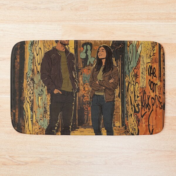 Item preview, Urban Grit: Defiant Duo in the Alleyway designed and sold by oanaunciuleanu.