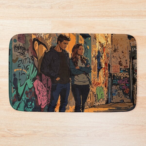 Item preview, Urban Grit: Defiant Duo in the Alleyway designed and sold by oanaunciuleanu.