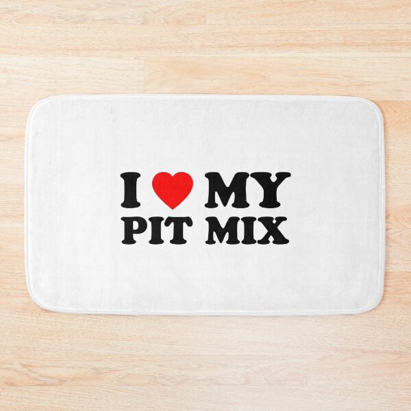 Item preview, I Love My Pit Mix Heart Dog Gift designed and sold by Guarddogdrive.