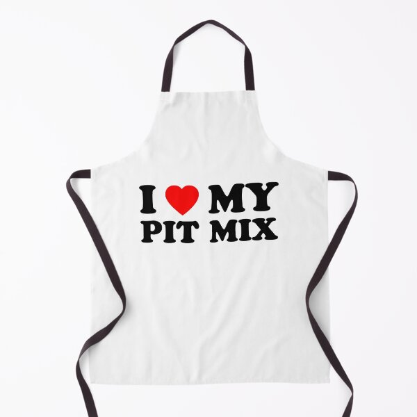 Item preview, I Love My Pit Mix Heart Dog Gift designed and sold by Guarddogdrive.
