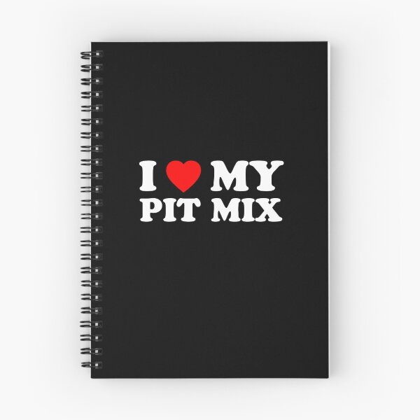 Item preview, I Love My Pit Mix Heart Dog Gift designed and sold by Guarddogdrive.