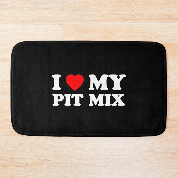 Item preview, I Love My Pit Mix Heart Dog Gift designed and sold by Guarddogdrive.