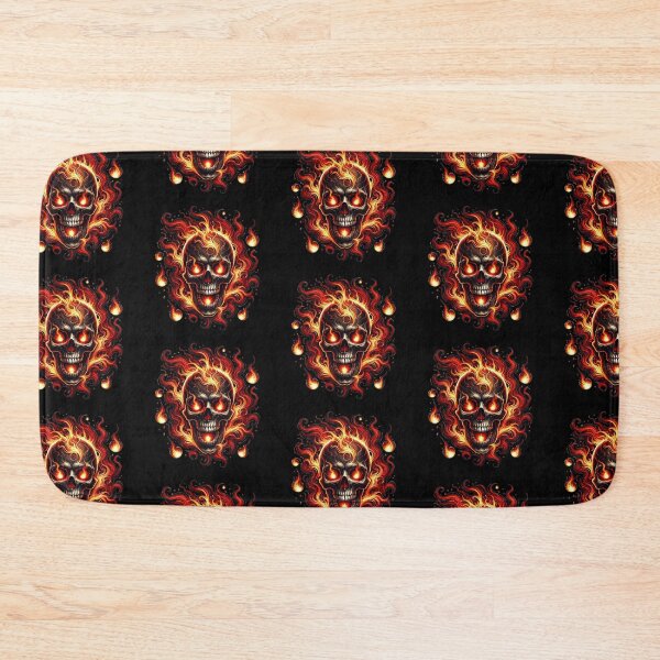 Item preview, Flaming Skull with Red Eyes 6 designed and sold by LaNadaYFundante.