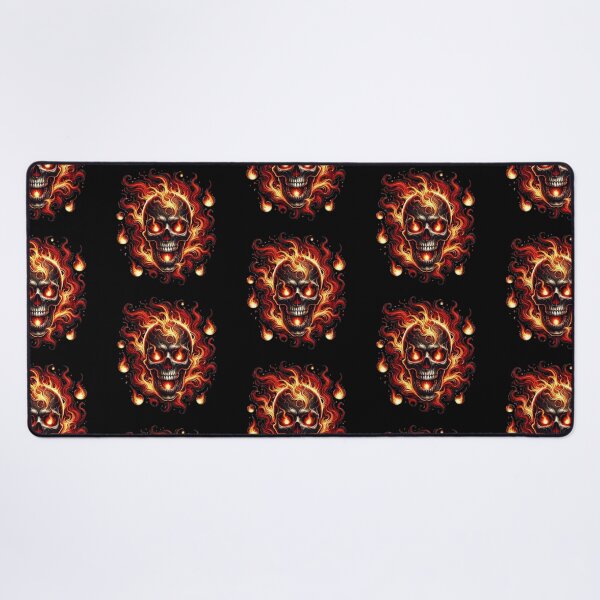 Item preview, Flaming Skull with Red Eyes 6 designed and sold by LaNadaYFundante.