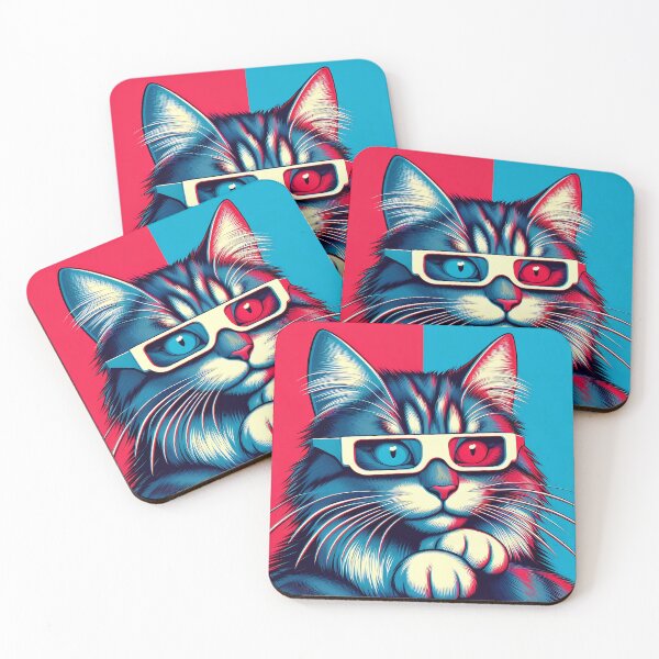 Item preview, 3D Glasses Cat designed and sold by Vitalka-uk.