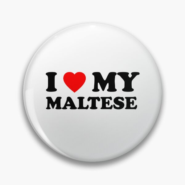 Item preview, I Love My Maltese Heart Dog Gift designed and sold by Guarddogdrive.