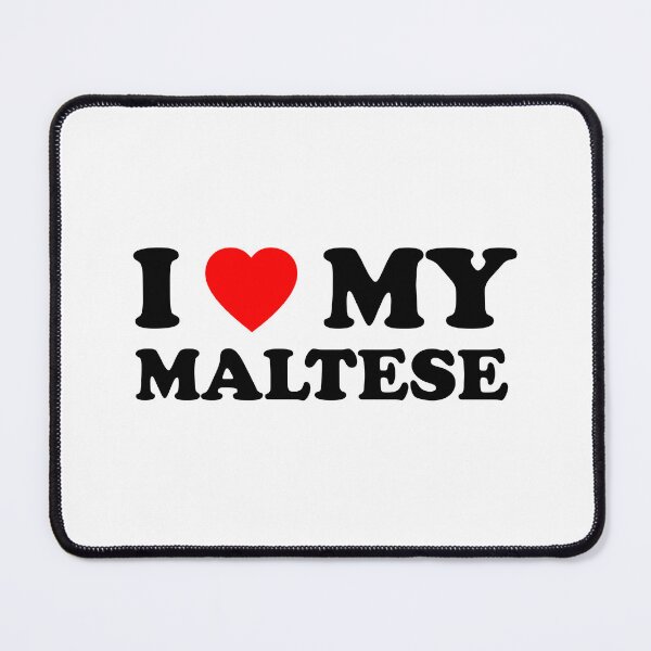 Item preview, I Love My Maltese Heart Dog Gift designed and sold by Guarddogdrive.