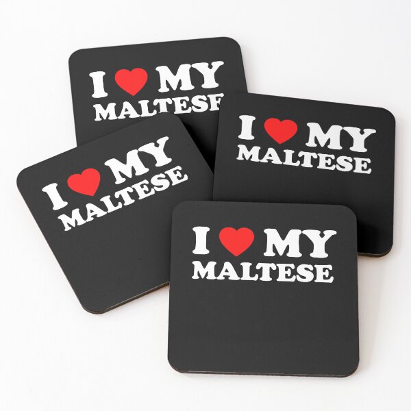 Item preview, I Love My Maltese Heart Dog Gift designed and sold by Guarddogdrive.