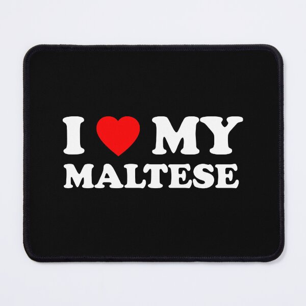 Item preview, I Love My Maltese Heart Dog Gift designed and sold by Guarddogdrive.