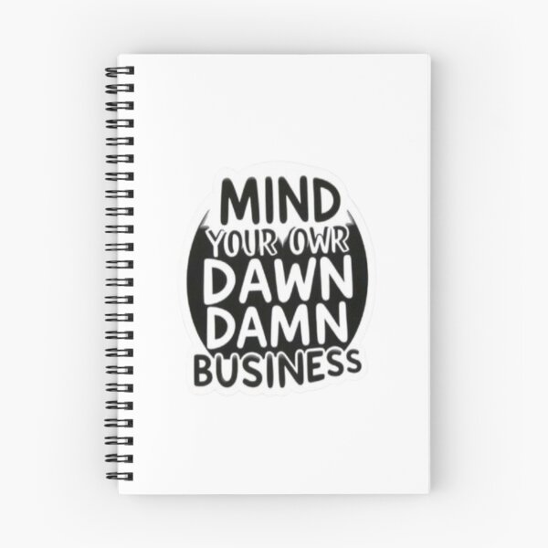Item preview, Minimalist 'Mind Your Own Business' Quote Sticker designed and sold by ColorsSoul ⭐️⭐️⭐️⭐️⭐️.