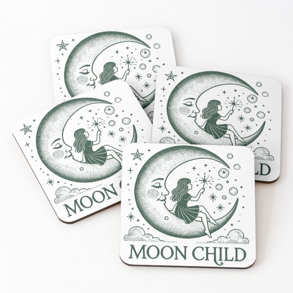 Item preview, Moon Child Vintage  designed and sold by Inadesignstore.