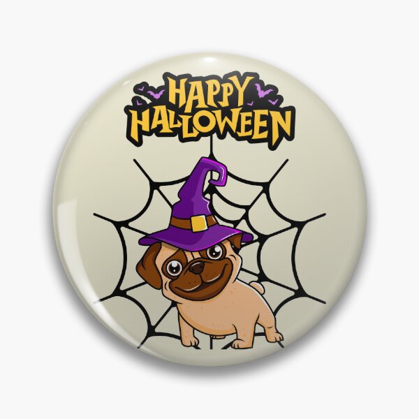 Item preview, Witchy Pug Happy Halloween designed and sold by FanFest.
