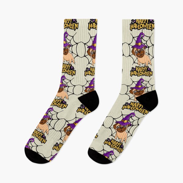 Item preview, Pug brujo feliz Halloween designed and sold by FanFest.