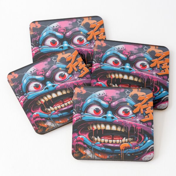 Item preview, Graffiti Face, Creepy Street Art, Japanese designed and sold by Burn-Ego.