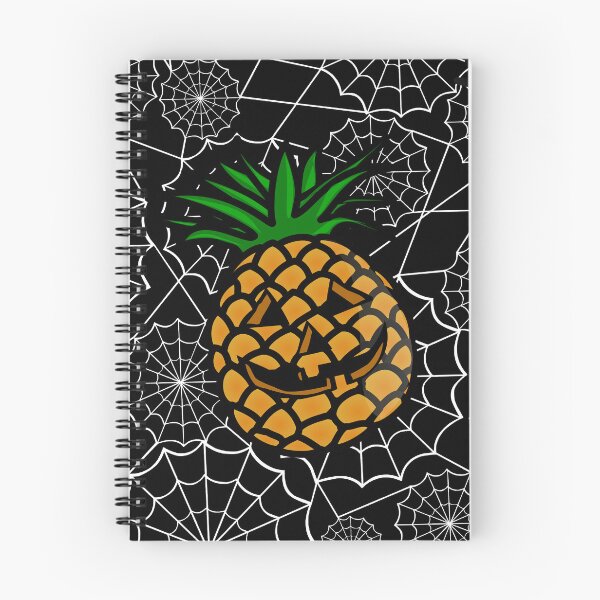 Item preview, halloween pineapple alohaween luau spiderweb designed and sold by Gossip Rag.
