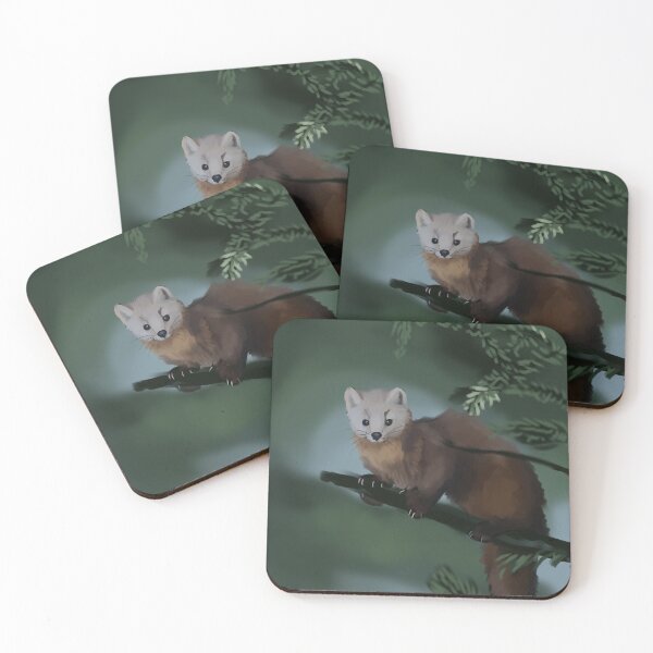 Item preview, pine marten designed and sold by swamppuppydesigns.