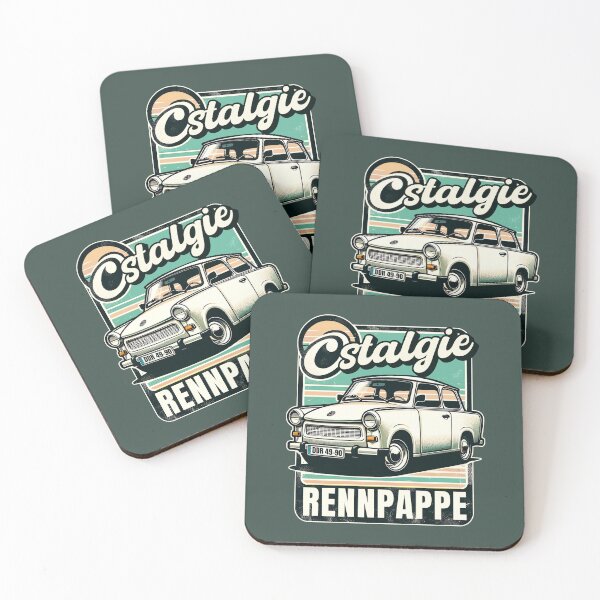 Item preview, Ostalgie GDR Trabant Trabi Trabbi racing cardboard nostalgia retro designed and sold by Infinitee8hirts.