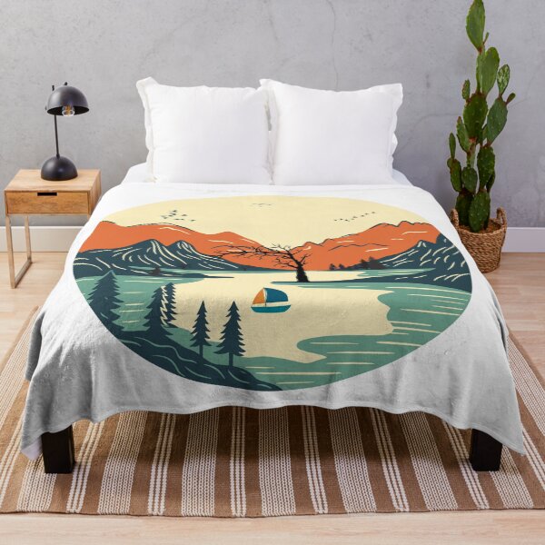 Item preview, Serene Mountain and Lake Landscape – Nature Art designed and sold by RaiyaTees.