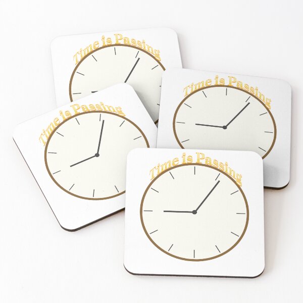 Item preview, "Time is Passing" Clock Phrase designed and sold by Flibberdip.