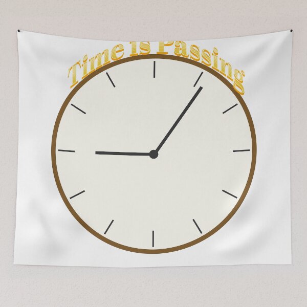 Item preview, "Time is Passing" Clock Phrase designed and sold by Flibberdip.