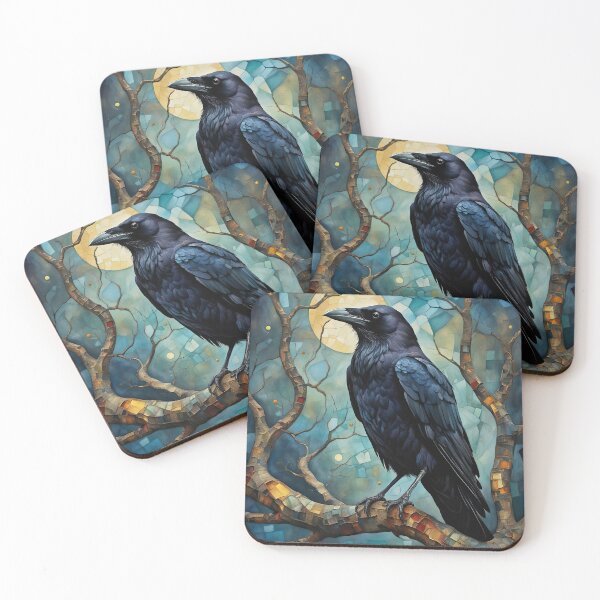 Item preview, Crow by Moonlight designed and sold by Kallak-AI-Art.