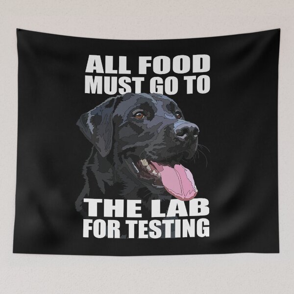 Item preview, Funny Black Labrador The Lab Food designed and sold by Just-Arts-4U.