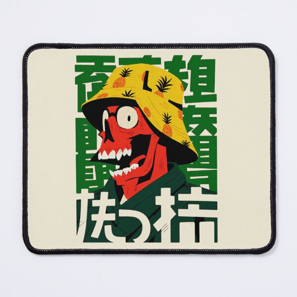 Item preview, Cool Red Skull with Pineapple Bucket Hat | Bold Urban Art Illustration designed and sold by IAPICTURE.