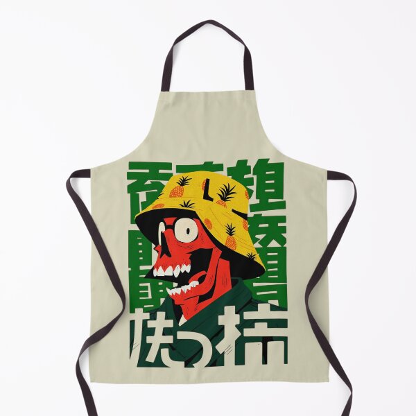 Item preview, Cool Red Skull with Pineapple Bucket Hat | Bold Urban Art Illustration designed and sold by IAPICTURE.