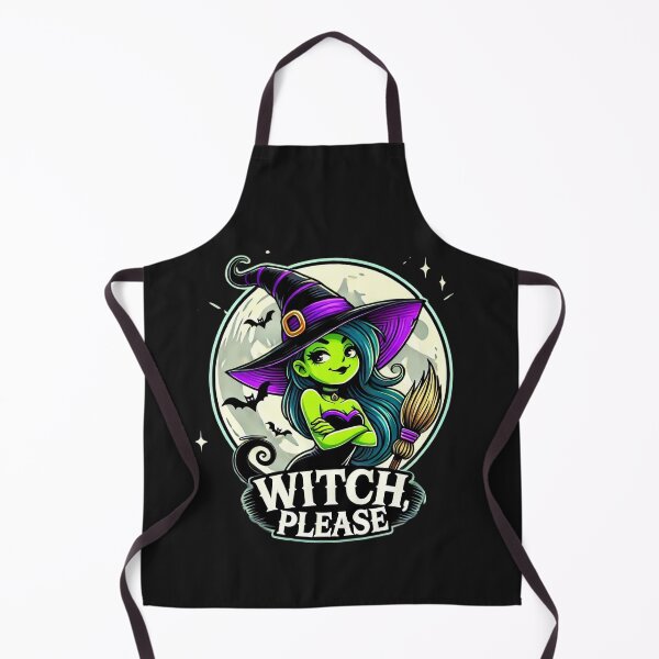 Item preview, Feisty Witch "Witch, Please" Halloween Cartoon Design designed and sold by DominEdge.