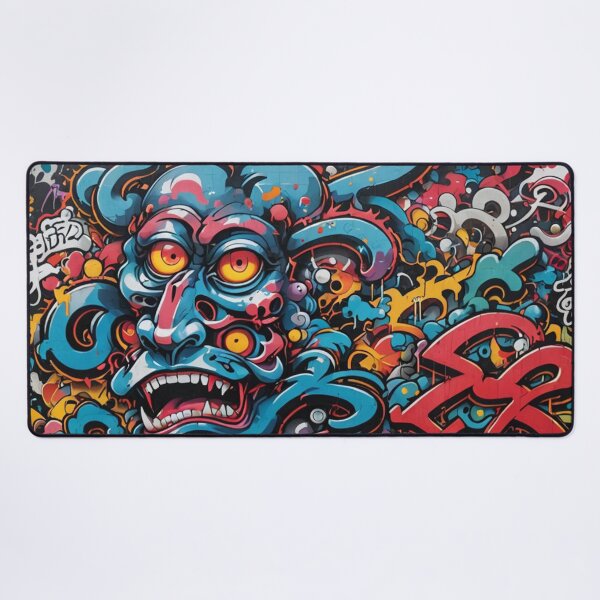 Item preview, Abstract Asian Graffiti, Creepy Street Art, Japanese designed and sold by Burn-Ego.
