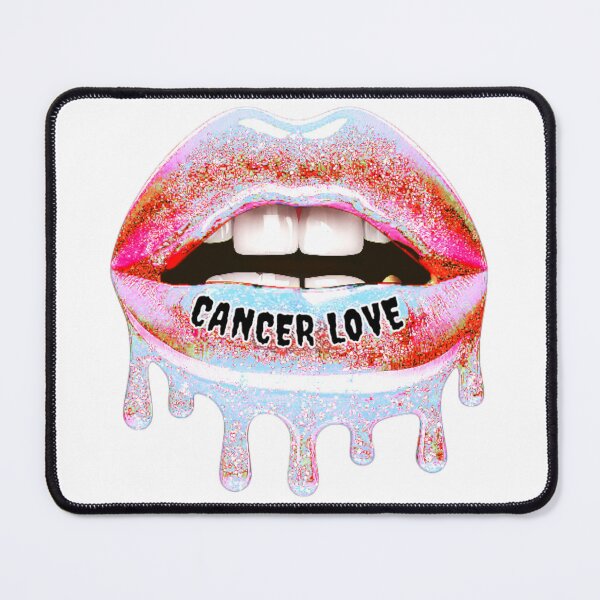Item preview, CANCER SEASON STICKER ZODIAC GLITTER LIPS designed and sold by Arts4U.