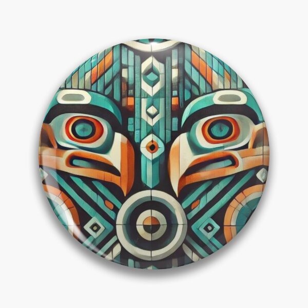 Item preview, Tribal North American Totem Pole Eagle Design designed and sold by TribalioDesigns.