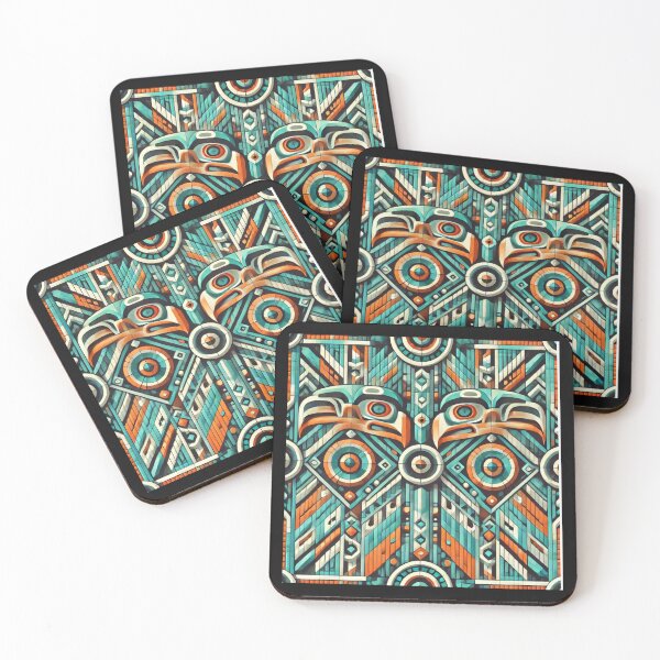 Item preview, Tribal North American Totem Pole Eagle Design designed and sold by TribalioDesigns.