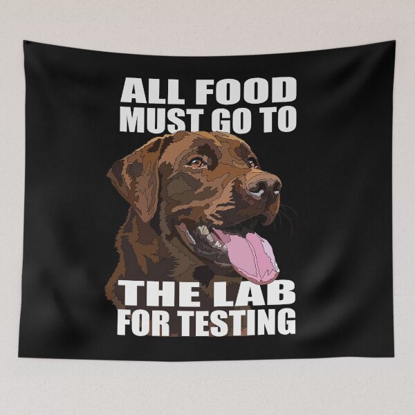 Item preview, Funny Chocolate Labrador The Lab Food designed and sold by Just-Arts-4U.