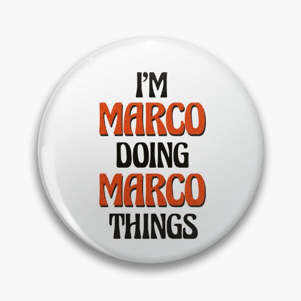Item preview, I'm Marco Doing Marco Things designed and sold by Oussinc.