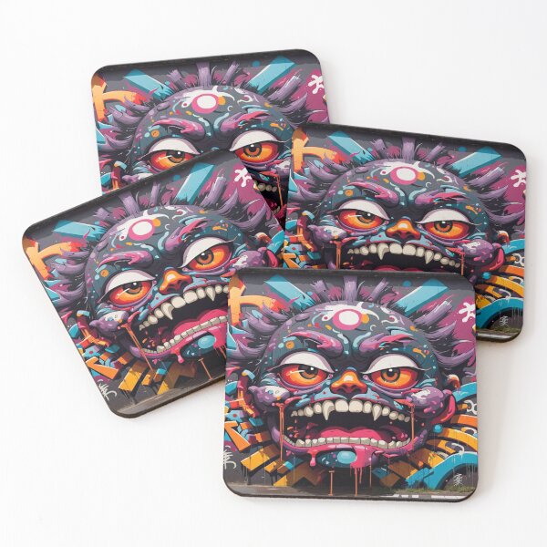 Item preview, Evil Face Graffiti, Creepy Street Art, Japanese designed and sold by Burn-Ego.