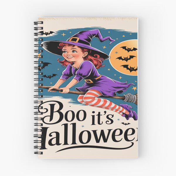 Item preview, Boo! It’s Halloween - Spooky Witch Flying Under the Full Moon designed and sold by Tekumart.