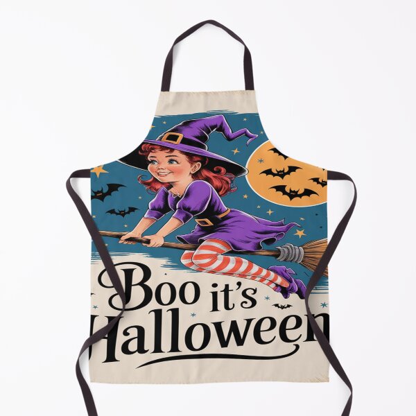 Item preview, Boo! It’s Halloween - Spooky Witch Flying Under the Full Moon designed and sold by Tekumart.