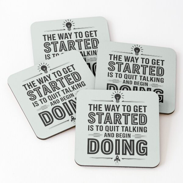 Item preview, The way to get started is to quit talking and begin doing designed and sold by artchic4you.