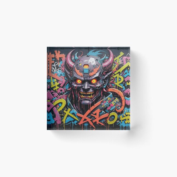 Item preview, Graffiti Cyber Devil, Creepy Street Art, Japanese designed and sold by Burn-Ego.