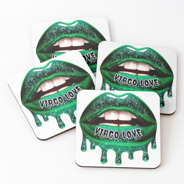 Item preview, VIRGO SEASON STICKER ZODIAC GLITTER LIPS designed and sold by Arts4U.