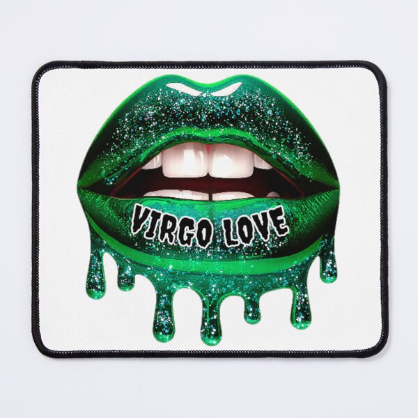 Item preview, VIRGO SEASON STICKER ZODIAC GLITTER LIPS designed and sold by Arts4U.