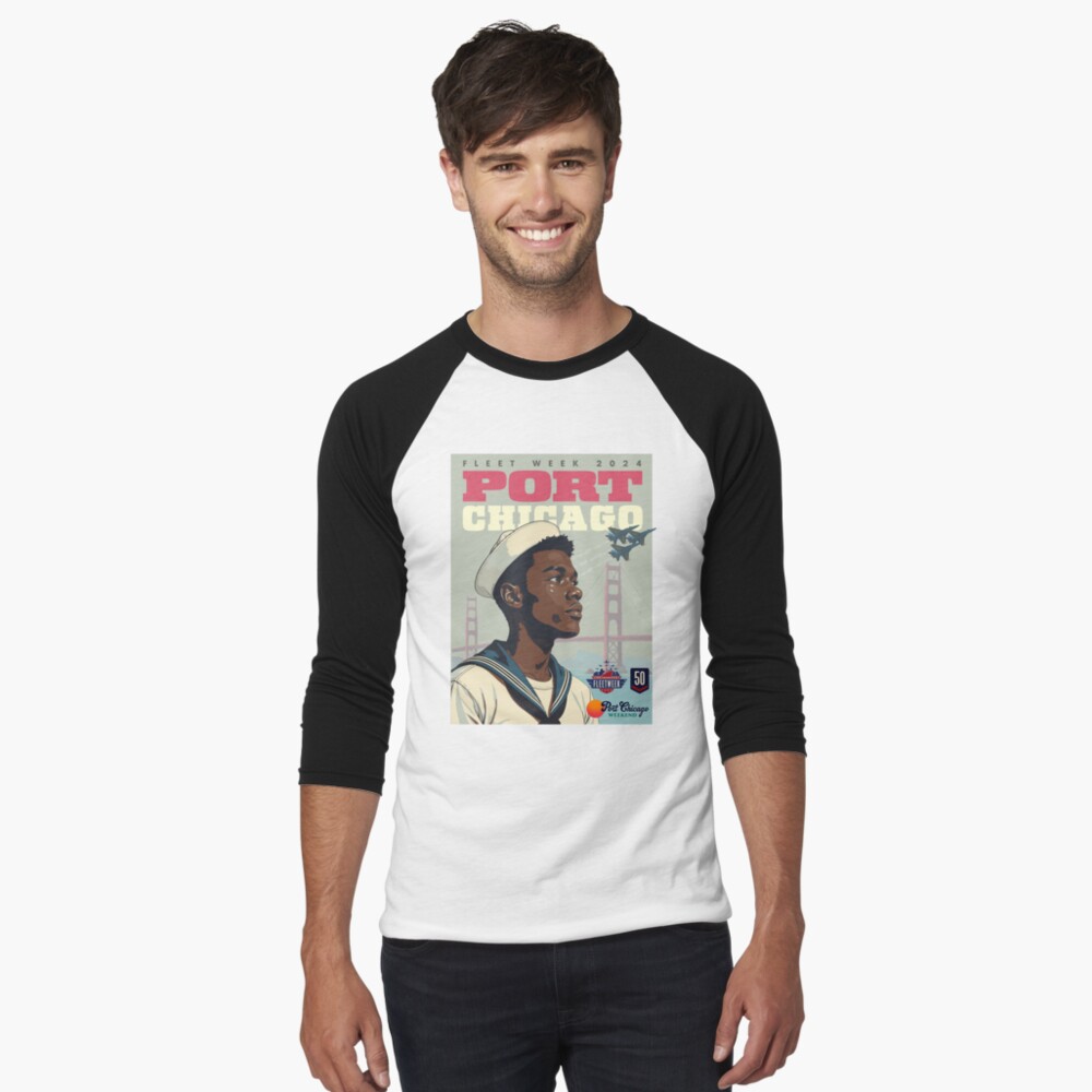 Item preview, Baseball ¾ Sleeve T-Shirt designed and sold by PortChicago.